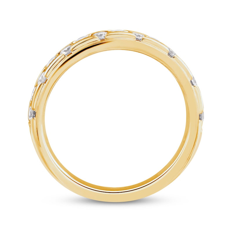 Main Image 3 of Lab-Grown Diamonds by KAY Anniversary Ring 5/8 ct tw 14K Yellow Gold