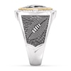 Thumbnail Image 4 of True Fans Las Vegas Raiders Championship Ring Sterling Silver & 10K Yellow Gold Ring