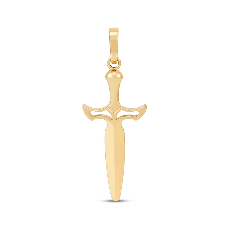 Main Image 1 of Men's Sword Charm 10K Yellow Gold