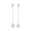 Thumbnail Image 2 of Diamond Chain Drop Earrings 1/10 ct tw Sterling Silver