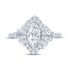 Thumbnail Image 4 of Monique Lhuillier Bliss Marquise-Cut Lab-Grown Diamond Halo Engagement Ring 2 ct tw 18K White Gold