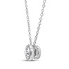 Thumbnail Image 2 of Lab-Grown Diamonds by KAY Round-Cut Bezel-Set Solitaire Necklace 1/3 ct tw 14K White Gold (F/SI2) 18&quot;