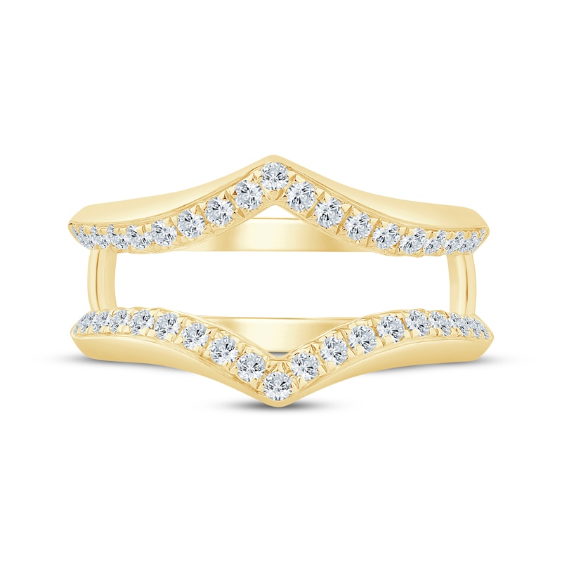 Main Image 3 of Diamond Chevron Enhancer Ring 1/2 ct tw 14K Yellow Gold