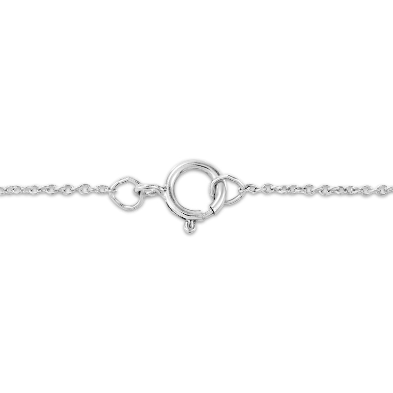 Main Image 2 of Multi-Diamond Halo Necklace 1 ct tw 10K White Gold 18&quot;