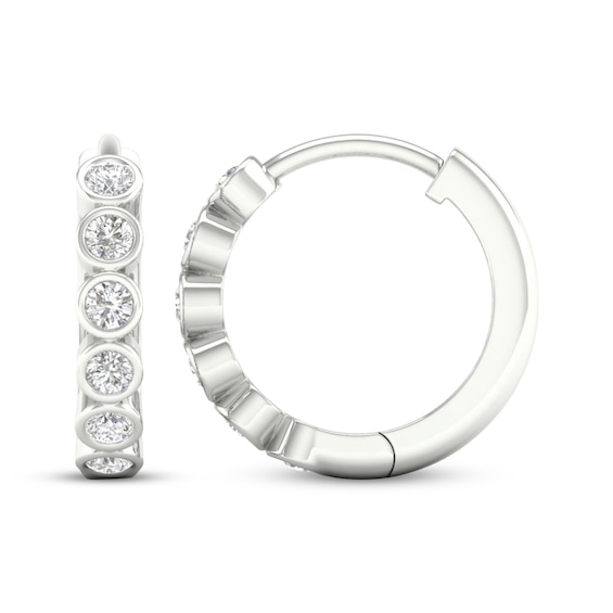 Rocksbox The Mina Lab-Grown Diamond Huggie Hoop Earrings 1/5 ct tw Sterling Silver