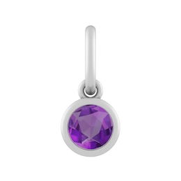 Sterling Silver or 10K Gold 4mm Round Amethyst