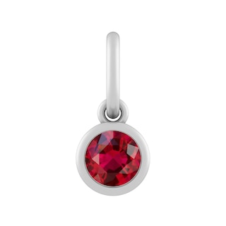 Love Heart Charm 14K Yellow Gold & Red Enamel