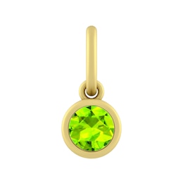 Sterling Silver or 10K Gold 4mm Round Peridot