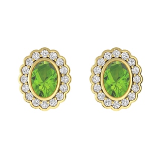 White gold DIVAS' DREAM Earrings Green with 1.48 ct Emeralds