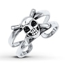 Thumbnail Image 1 of Skull/Crossbones Toe Ring Sterling Silver