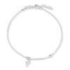 Thumbnail Image 1 of Dolphin Charm Anklet Sterling Silver 10&quot;