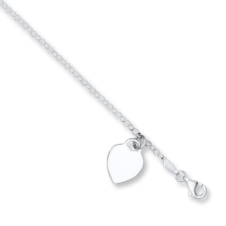 Children's Heart Bracelet Sterling Silver 6