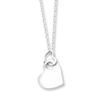 Thumbnail Image 0 of Double Heart Necklace Sterling Silver 16"