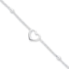 Thumbnail Image 1 of Heart Anklet Sterling Silver 10&quot;