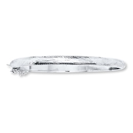 Scalloped Bangle Bracelet Sterling Silver