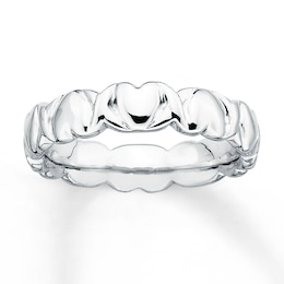 Stackable Heart Ring Sterling Silver