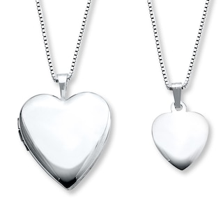 Mother/Daughter Necklaces Heart Locket/Pendant Sterling Silver | Kay