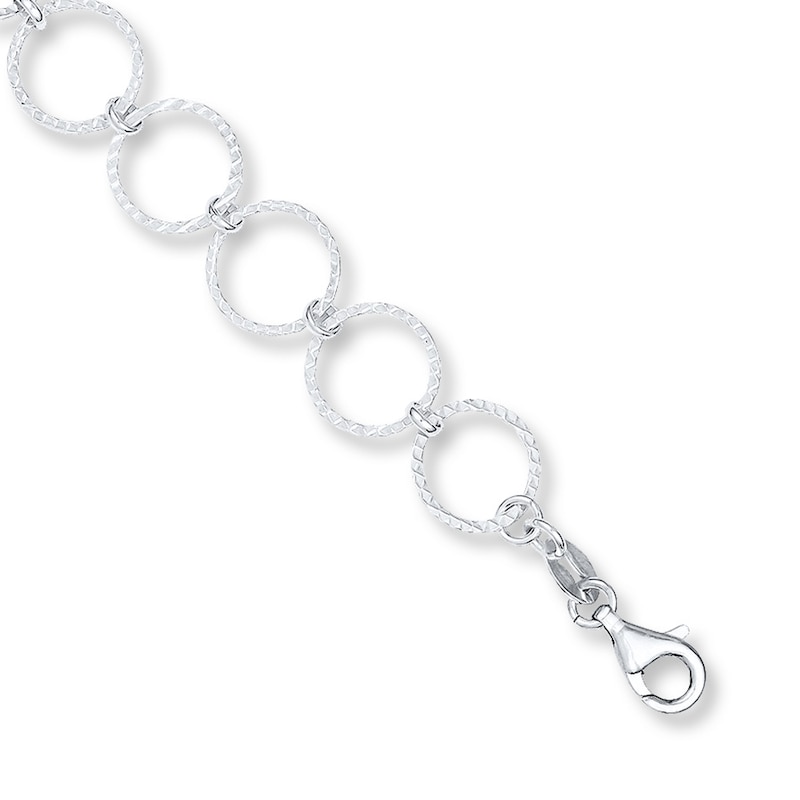 Main Image 1 of Link Bracelet Sterling Silver 7.5&quot;