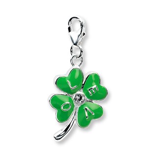 Four-leaf Clover Charm Green Enamel Sterling Silver | Kay