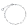 Thumbnail Image 0 of Puffed Heart Charm Anklet Sterling Silver 9"