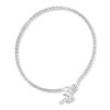 Thumbnail Image 1 of Palm Tree Anklet Sterling Silver 9&quot;