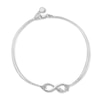 Thumbnail Image 1 of Infinity Love Bracelet Sterling Silver 7&quot;