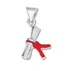 Thumbnail Image 1 of Diploma Charm Sterling Silver/Red Enamel