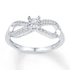 Thumbnail Image 1 of Diamond Promise Ring 1/5 ct tw Round-cut Sterling Silver