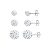 Thumbnail Image 1 of Crystal Earrings Set Sterling Silver