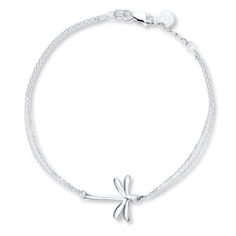 Dragonfly Bracelet Sterling Silver 7.5&quot;