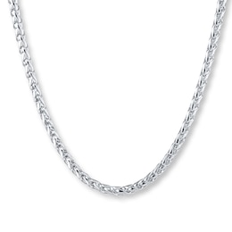 Wheat Chain Necklace 3mm Solid Stainless Steel 24&quot;