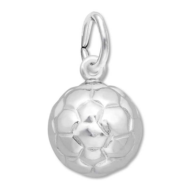 Main Image 1 of Soccer Ball Charm Sterling Silver