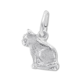 Cat Charm Sterling Silver