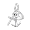 Thumbnail Image 1 of Faith Hope Charity Charm Sterling Silver