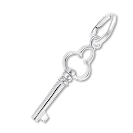 Key Charm Sterling Silver