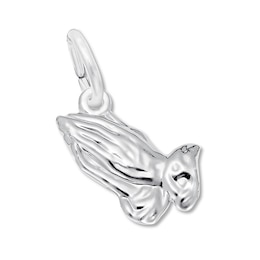 Praying Hands Charm Sterling Silver