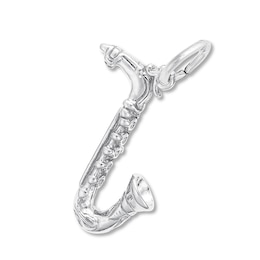 Saxophone Charm Sterling Silver