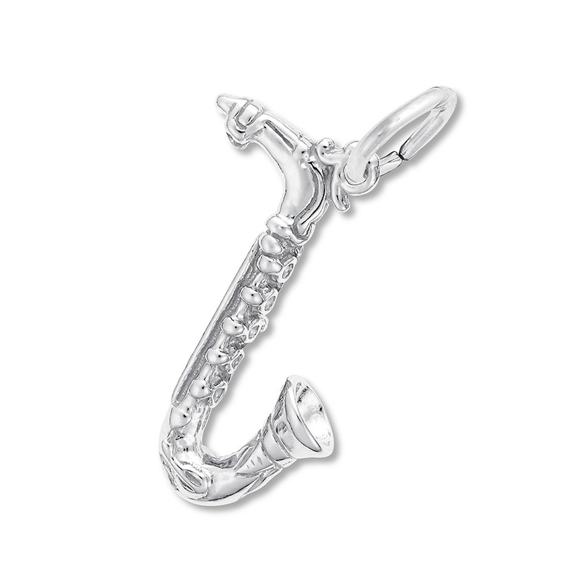 Main Image 1 of Saxophone Charm Sterling Silver