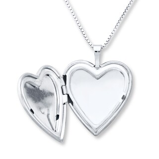 Paw Print Locket Heart Necklace Sterling Silver | Kay