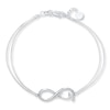 Thumbnail Image 1 of Infinity Family Sterling Silver Bracelet 7&quot;