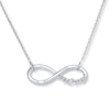 Thumbnail Image 1 of Infinity Mom Sterling Silver Necklace