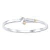 Thumbnail Image 1 of Bangle Bracelet Sterling Silver 14K Yellow Gold