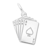 Thumbnail Image 1 of Playing Cards Charm Sterling Silver