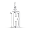 Thumbnail Image 1 of Number 13 Charm Sterling Silver