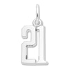 Thumbnail Image 1 of Number 21 Charm Sterling Silver