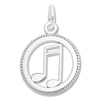 Thumbnail Image 1 of Music Note Charm Sterling Silver