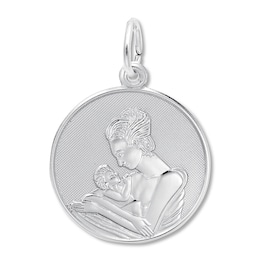 Mother & Baby Sterling Silver Charm