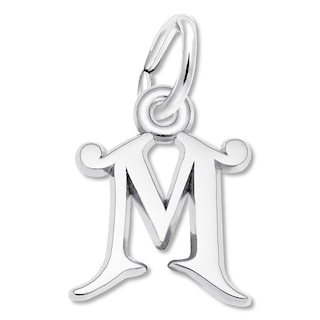 Letter M Charm Sterling Silver | Kay