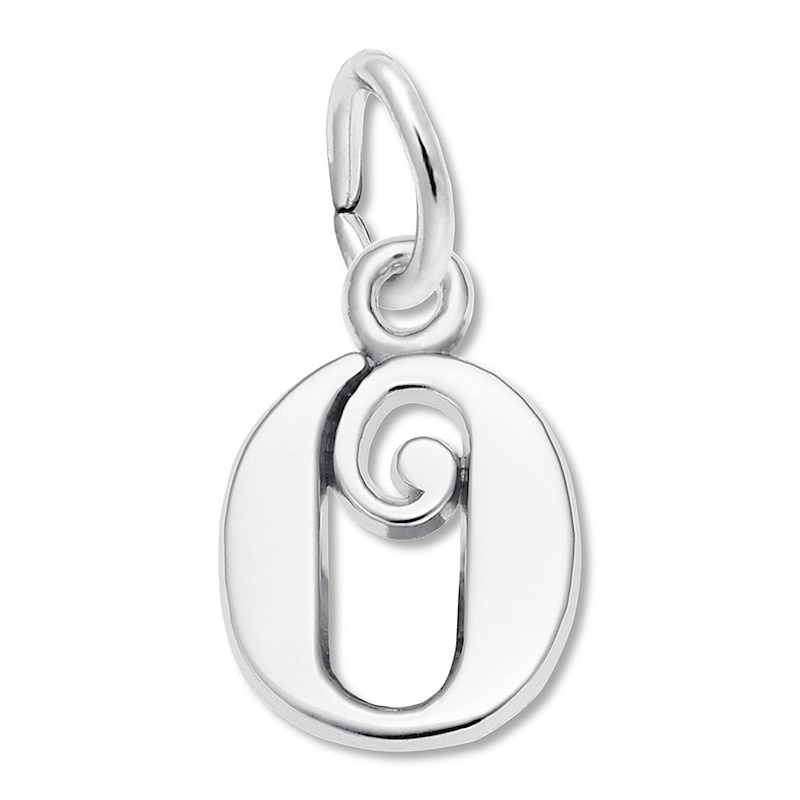 Main Image 1 of Letter O Charm Sterling Silver