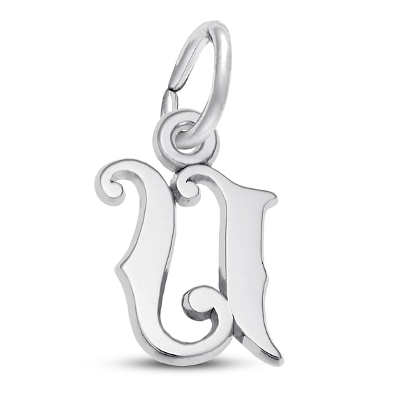 Letter U Charm Sterling Silver | Kay